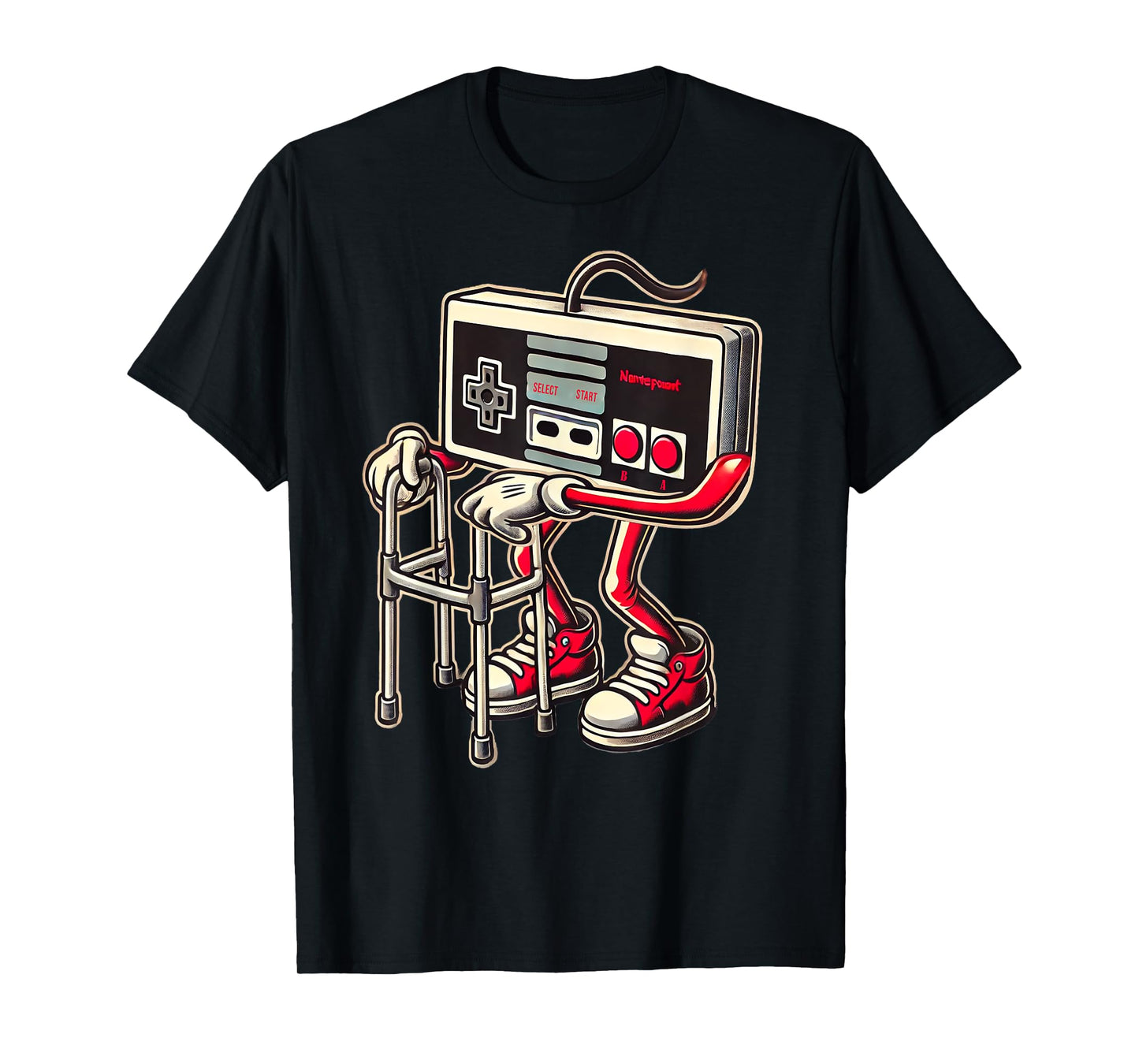 Funny Old Video Game Art Gaming Graphic Tee For Men Boys T-Shirt