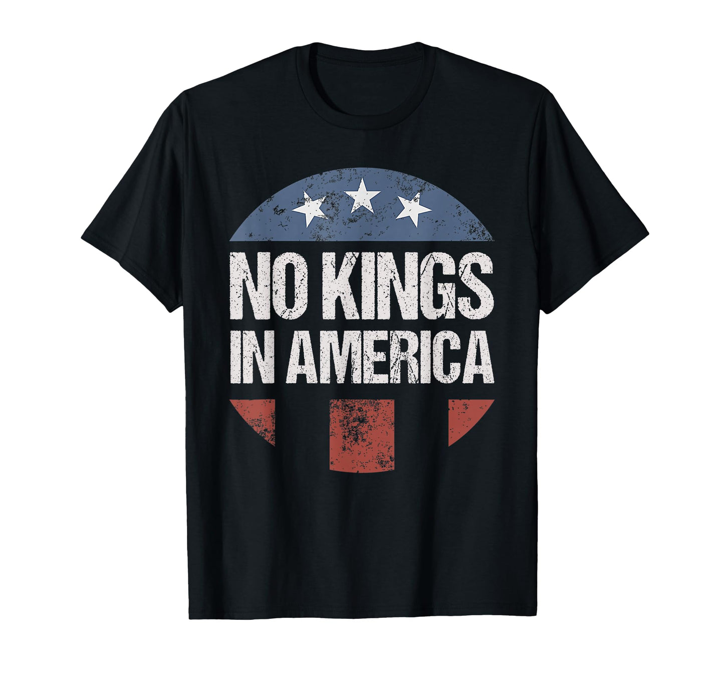 No Kings in America Vintage Patriotic No Kings T-Shirt