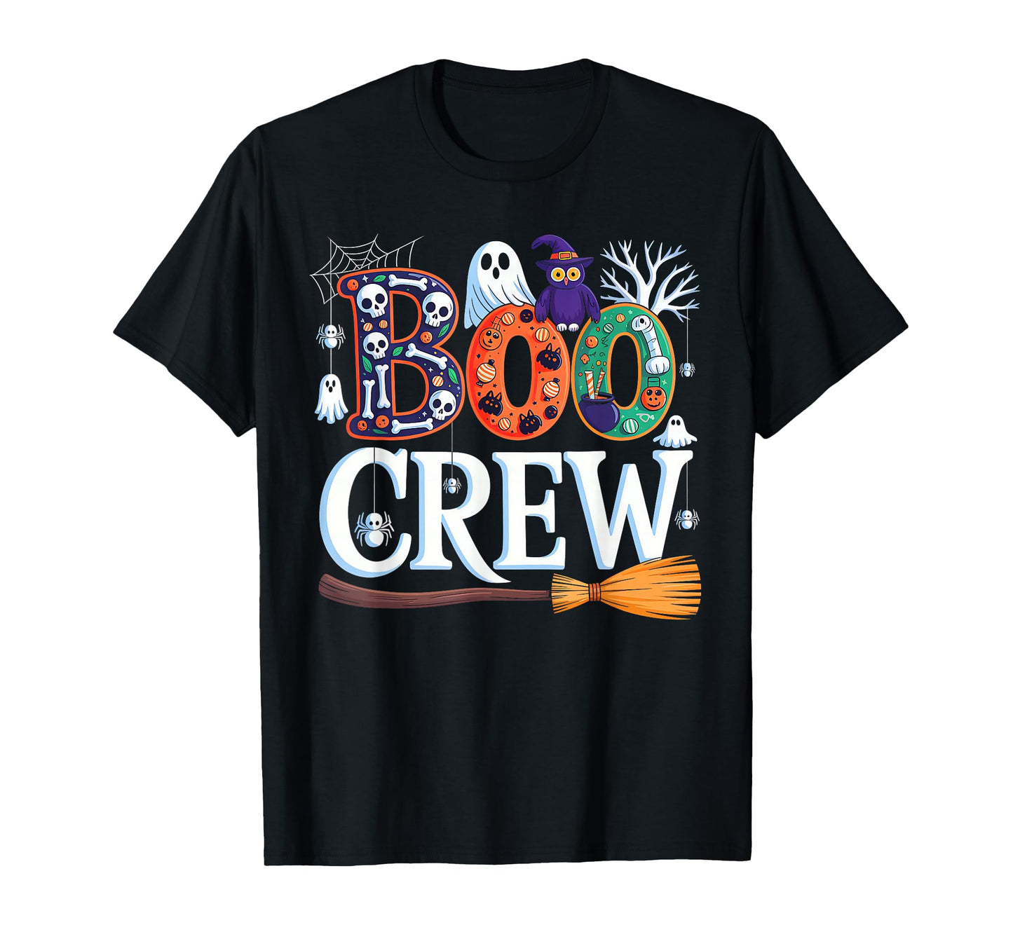 Halloween Boo Crew Funny Halloween Costume for Men Women Kid T-Shirt