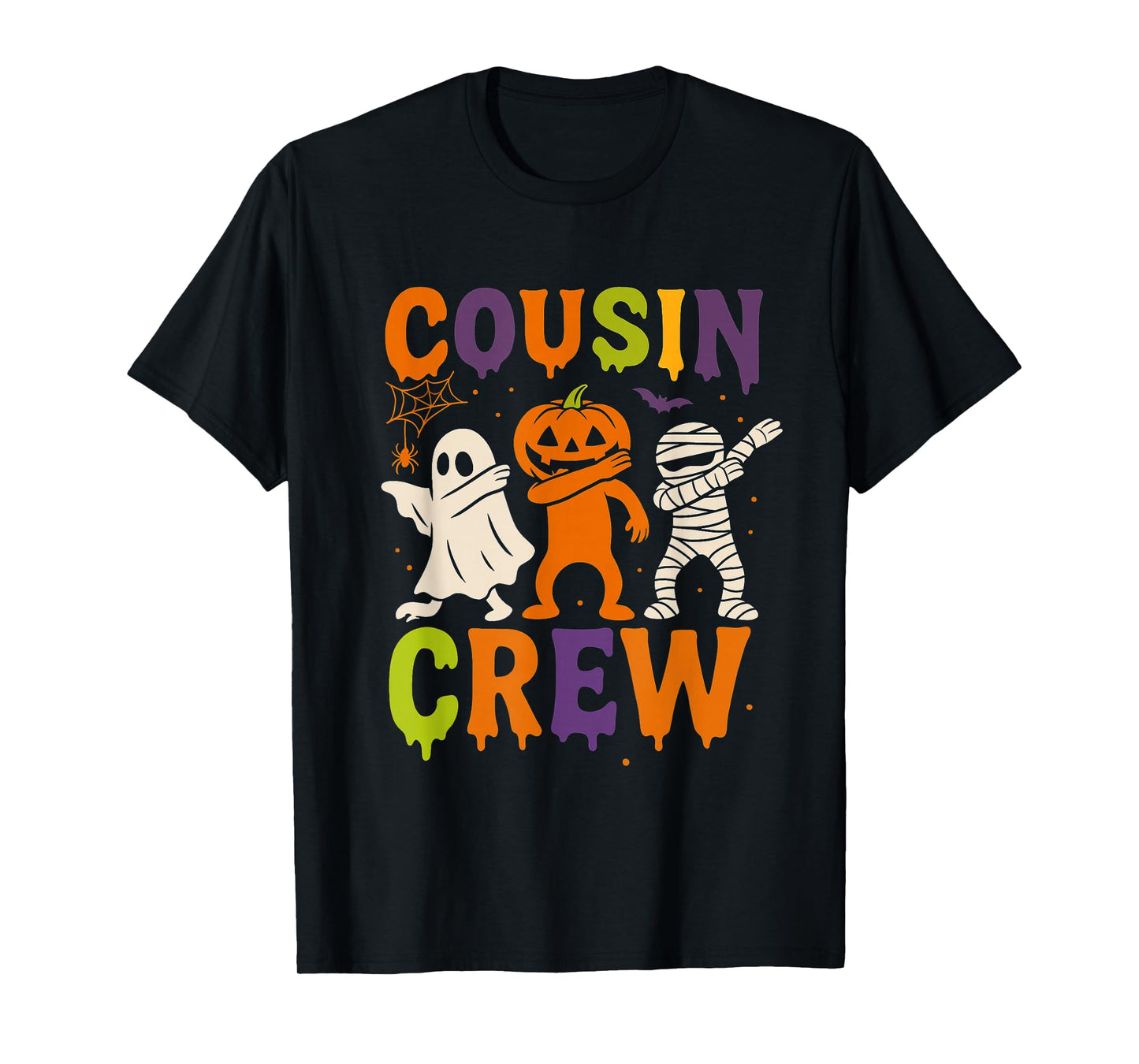 Halloween Cousin Crew 2025 Kids Matching Cousins Spooky T-Shirt