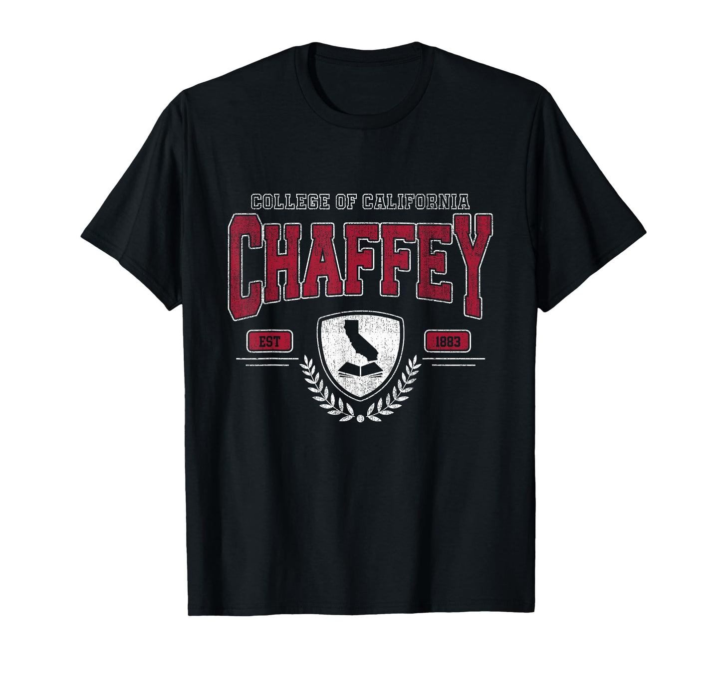Chaffey Arch Retro University Athletic Sports Tee Men Women T-Shirt
