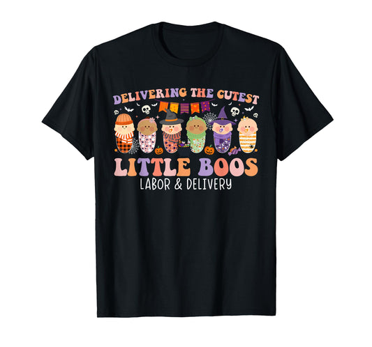 Delivering The Cutest Boos Labor & Delivery Nurse Halloween T-Shirt