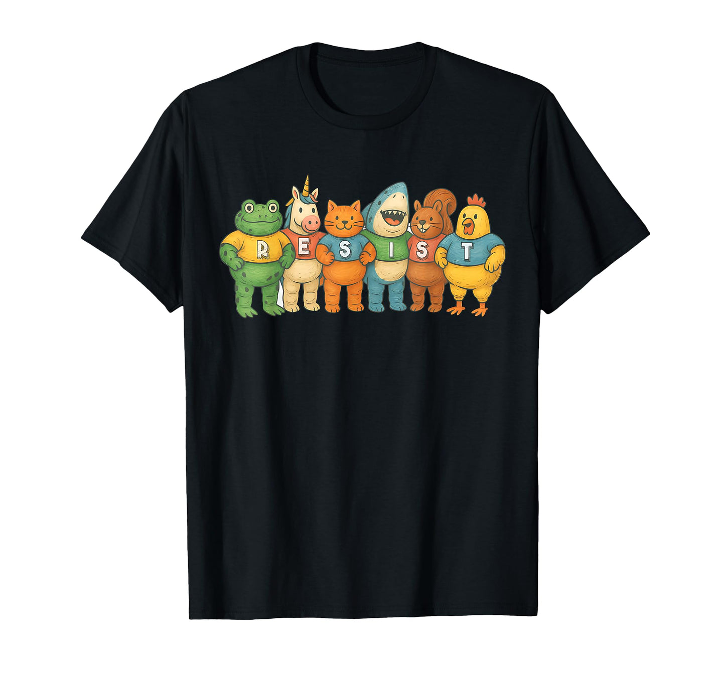 Portland Frog Funny City Art - Portland Frog Protest T-Shirt