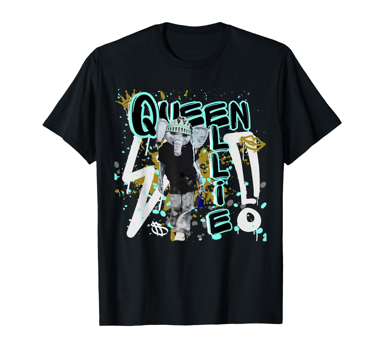 Big Ellie Liberty NY Mascot Graffiti T-Shirt