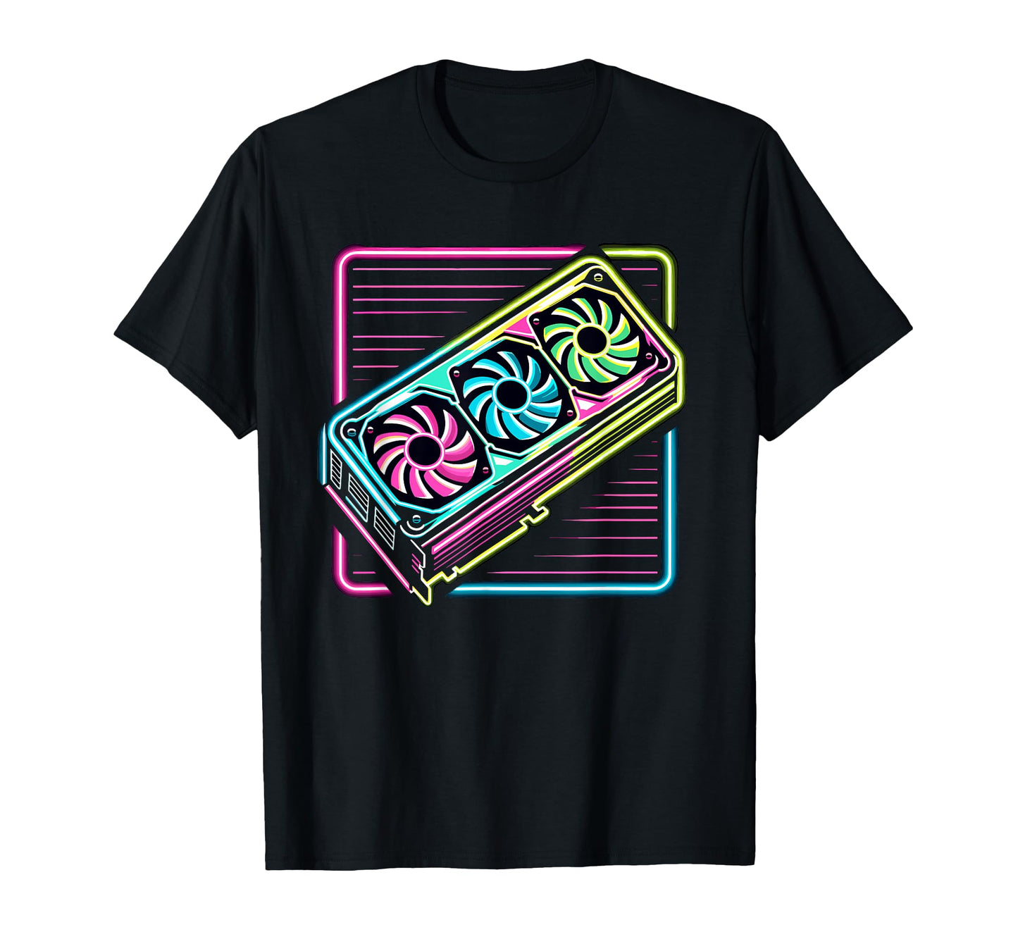 RGB Gaming Graphics Card Aesthetic GPU Video Gamer T-Shirt
