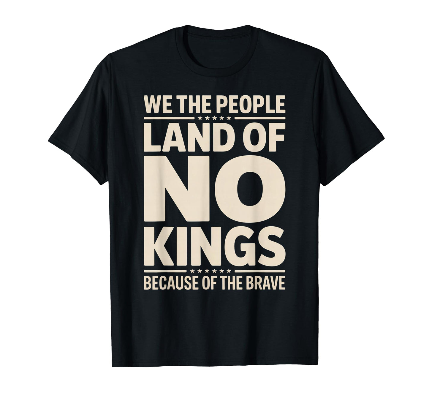 America Vintage No Kings Day Because of The Brave T-Shirt