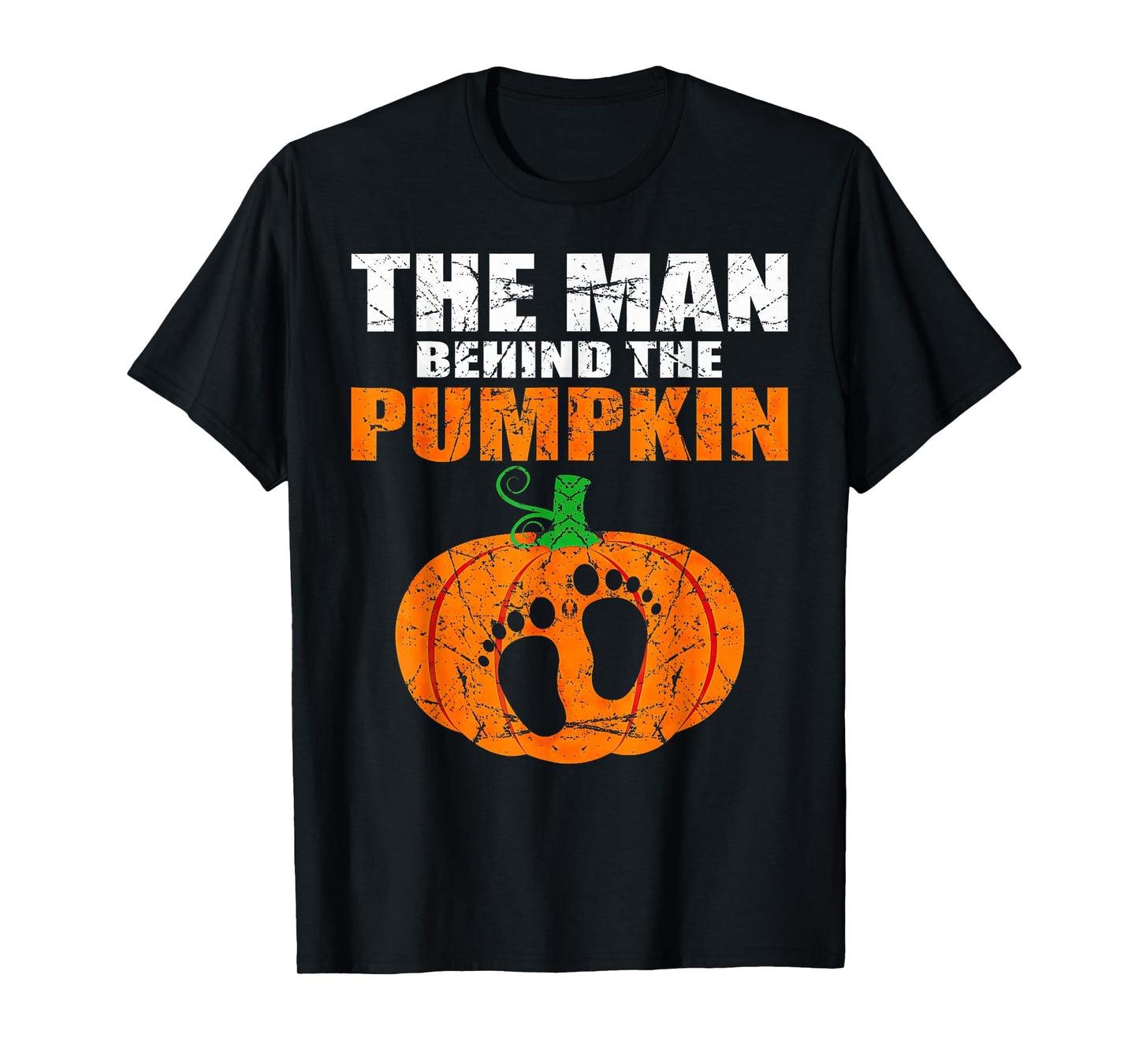 Pregnant Halloween The Man Behind The Pumpkin T-Shirt