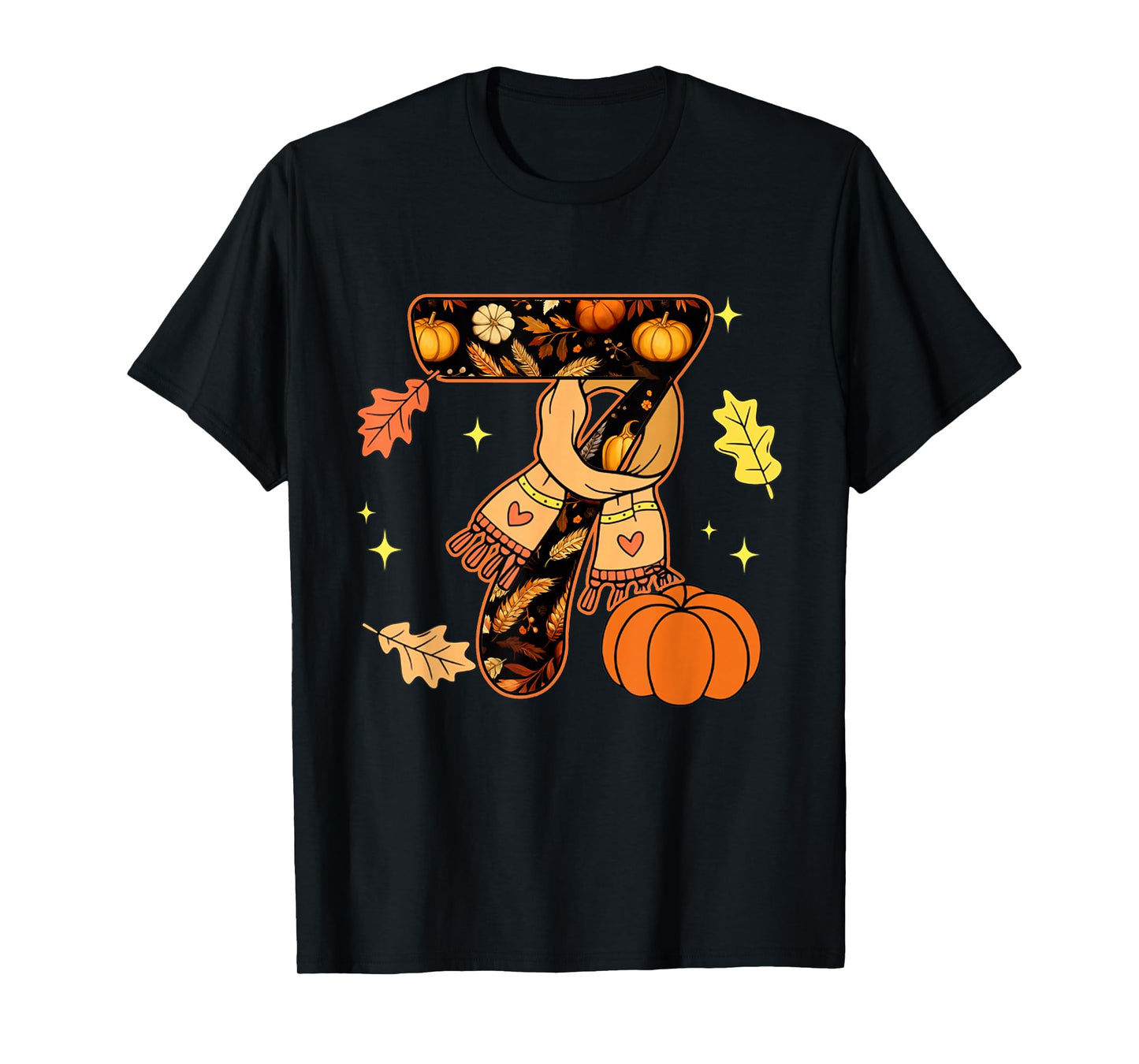 Number 7 Fun Meme Saying 6 7 Six Seven Thanksgiving Costume T-Shirt