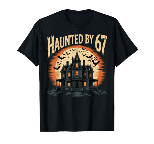 67 Meme Halloween Costume Haunted by 6-7 Brainrot Six Seven T-Shirt