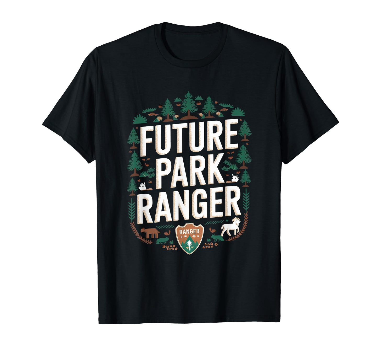 Future Park Ranger Toddler Kids School Women Men T-Shirt