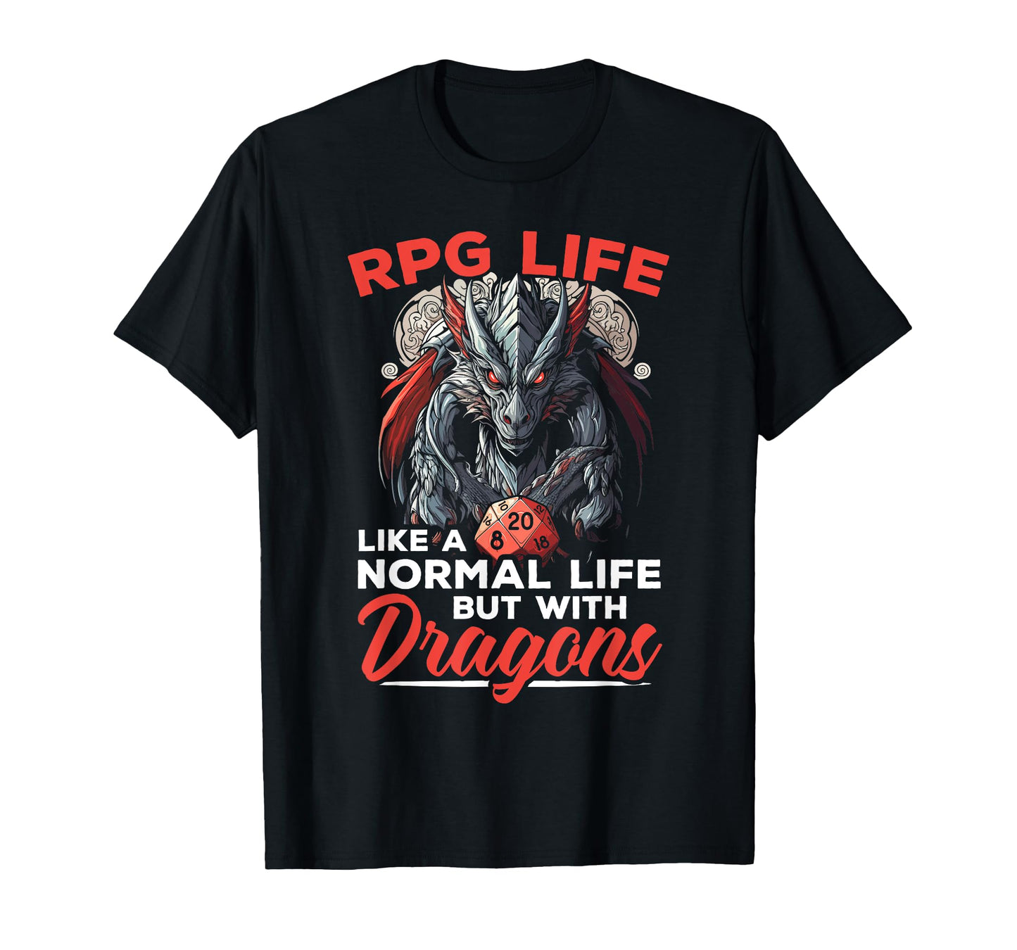 RPG Gaming Role Playing D20 Tabletop Games Funny RPG Gamer T-Shirt