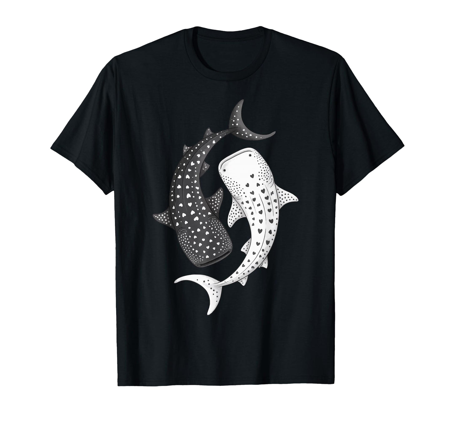 Whale Shark Yin Yang Marine Biology T-Shirt