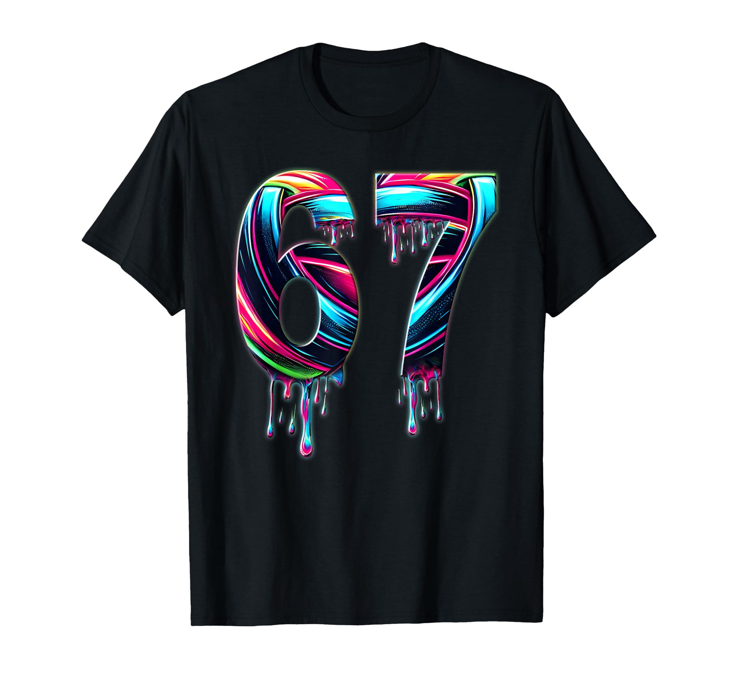 67 Six Seven 6 7 Meme Design Funny 6 7 T-Shirt