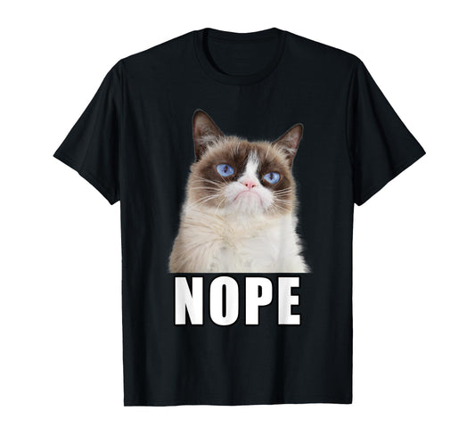Grumpy Cat NOPE (6402) T-Shirt for Men Women