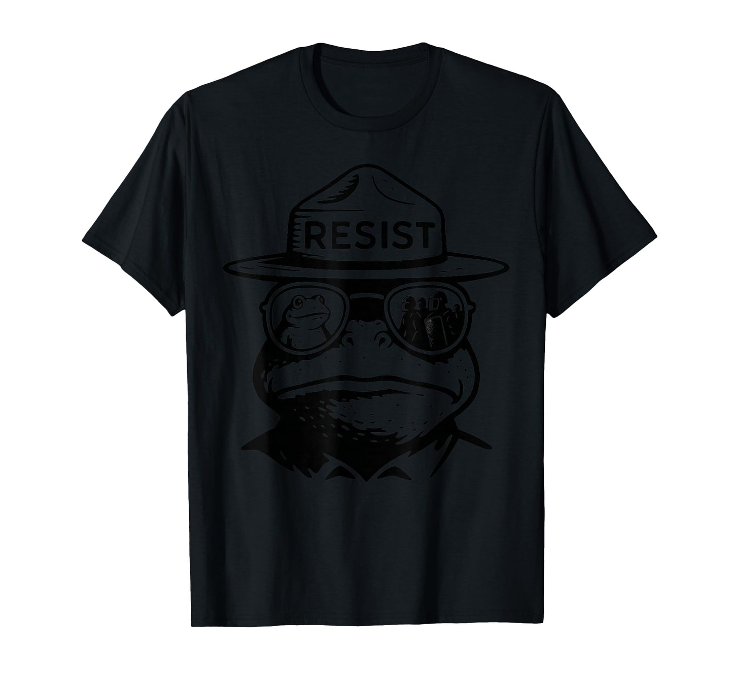 Portland Frog Funny City Art - Portland Frog Protest T-Shirt