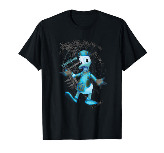 Disney Kingdom Hearts Danald Duck Tron Crossover Portrait T-Shirt
