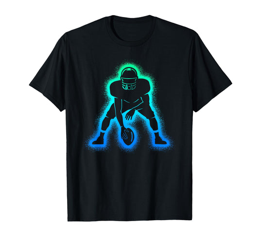 American Football Player Men Boys Football T-Shirt