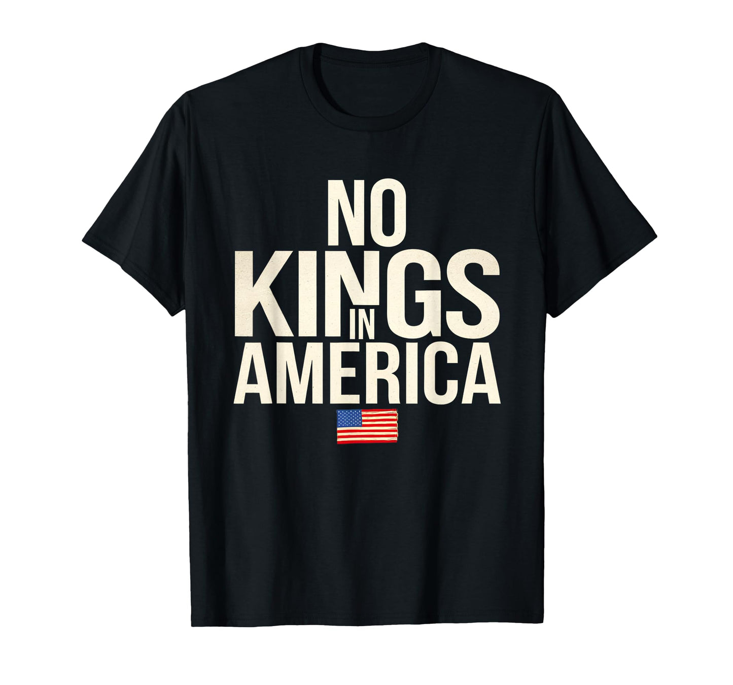 No Kings In America Democracy United States Independence T-Shirt