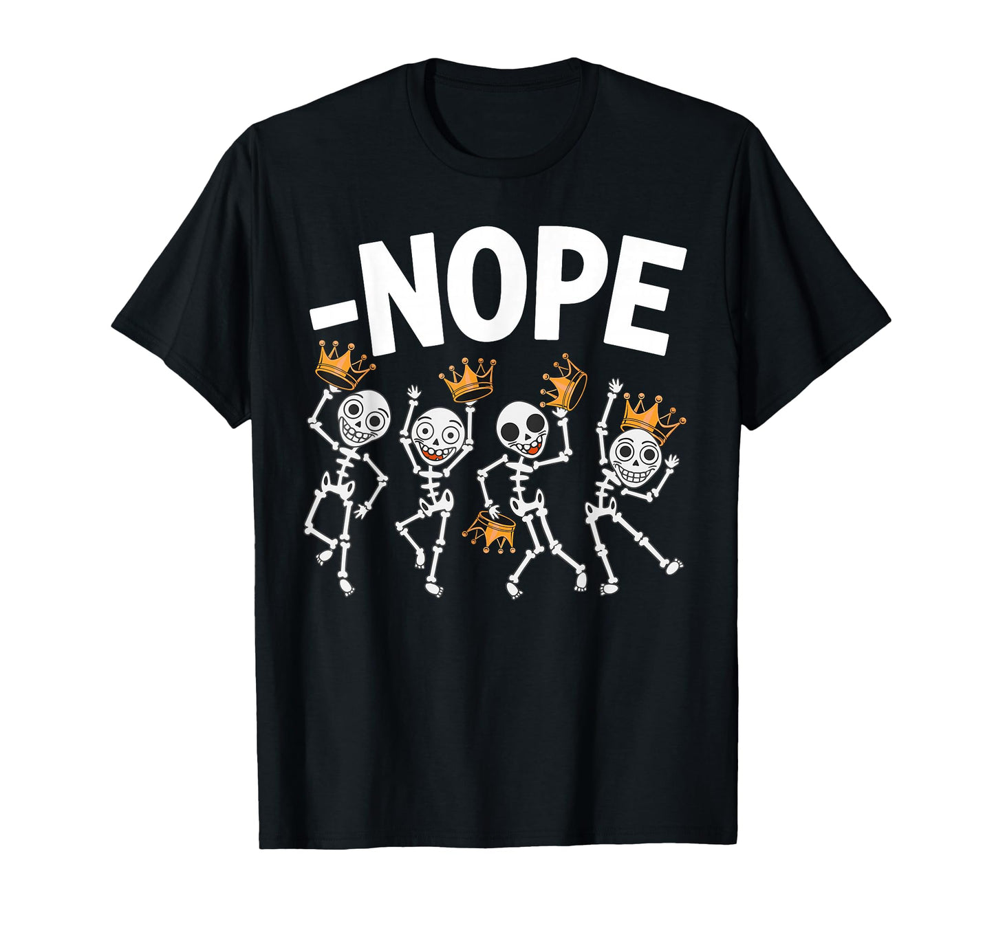 Vintage No Kings in America Funny Skeleton Kicking Crown T-Shirt