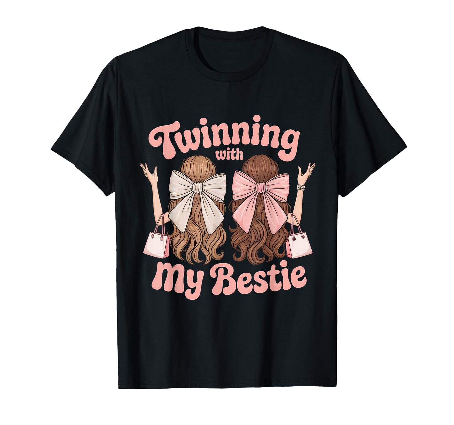 Twinning With My Bestie Twins Friends Twin Matching T-Shirt
