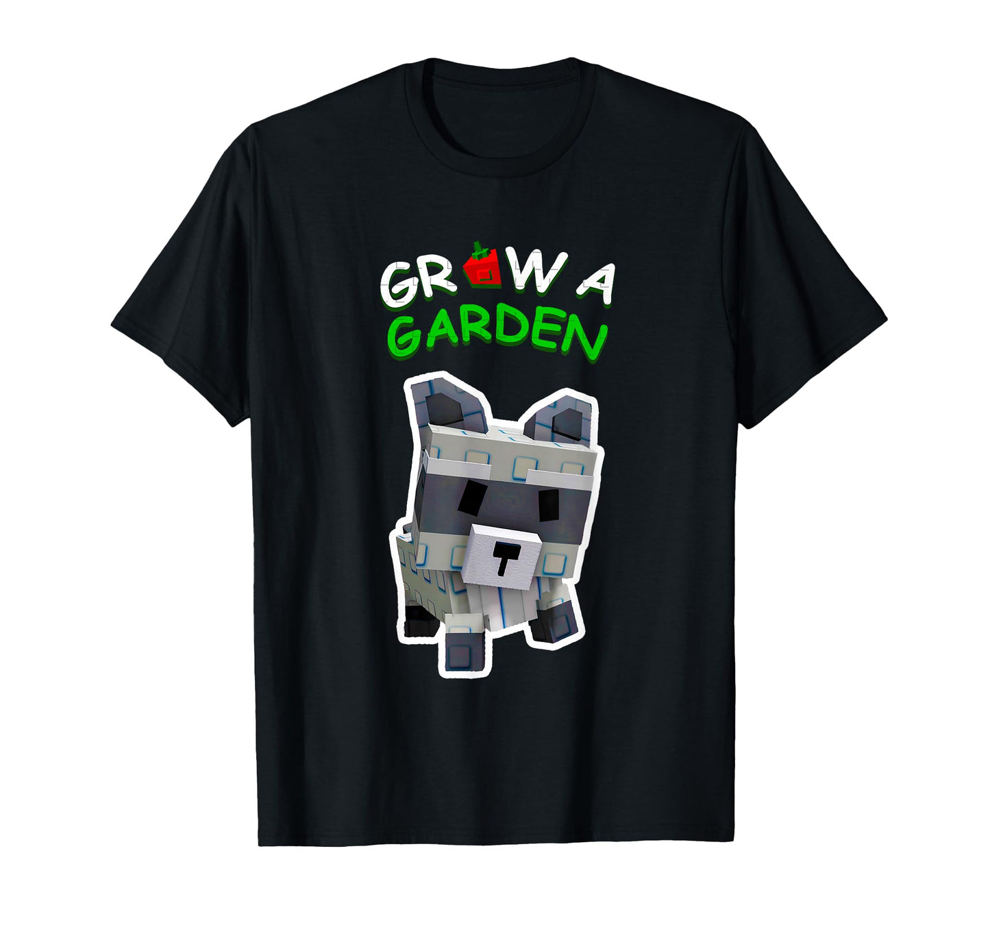 Grow a Garden Raccoon Pet Animal Gamer Fan T-Shirt