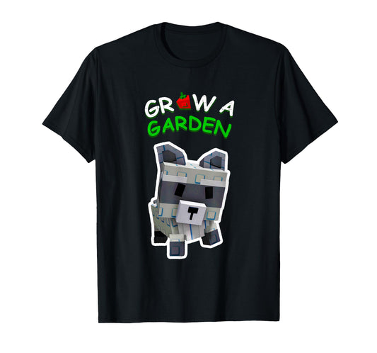 Grow a Garden Raccoon Pet Animal Gamer Fan T-Shirt