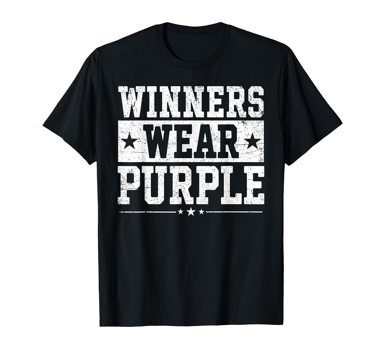 Winners Wear Purple Color War Camp Team Game Competition T-Shirt