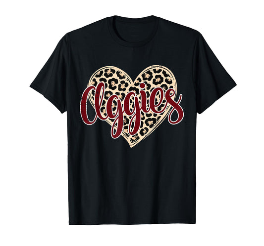 Aggies Heart Men Women Kids Youth Teen Boys Girls T-Shirt