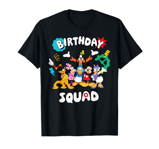 Disney Jr. Mickey & Friends "Birthday Squad" Birthday Party T-Shirt