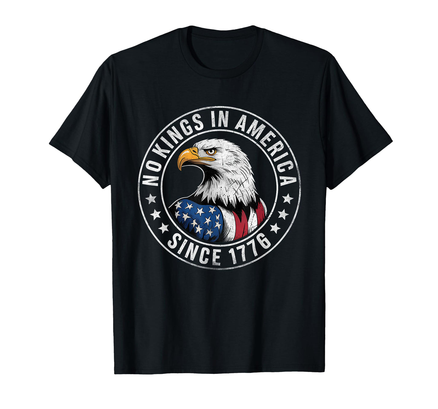 No Kings In America Patriotic Pro-Democracy Protest June 14 T-Shirt