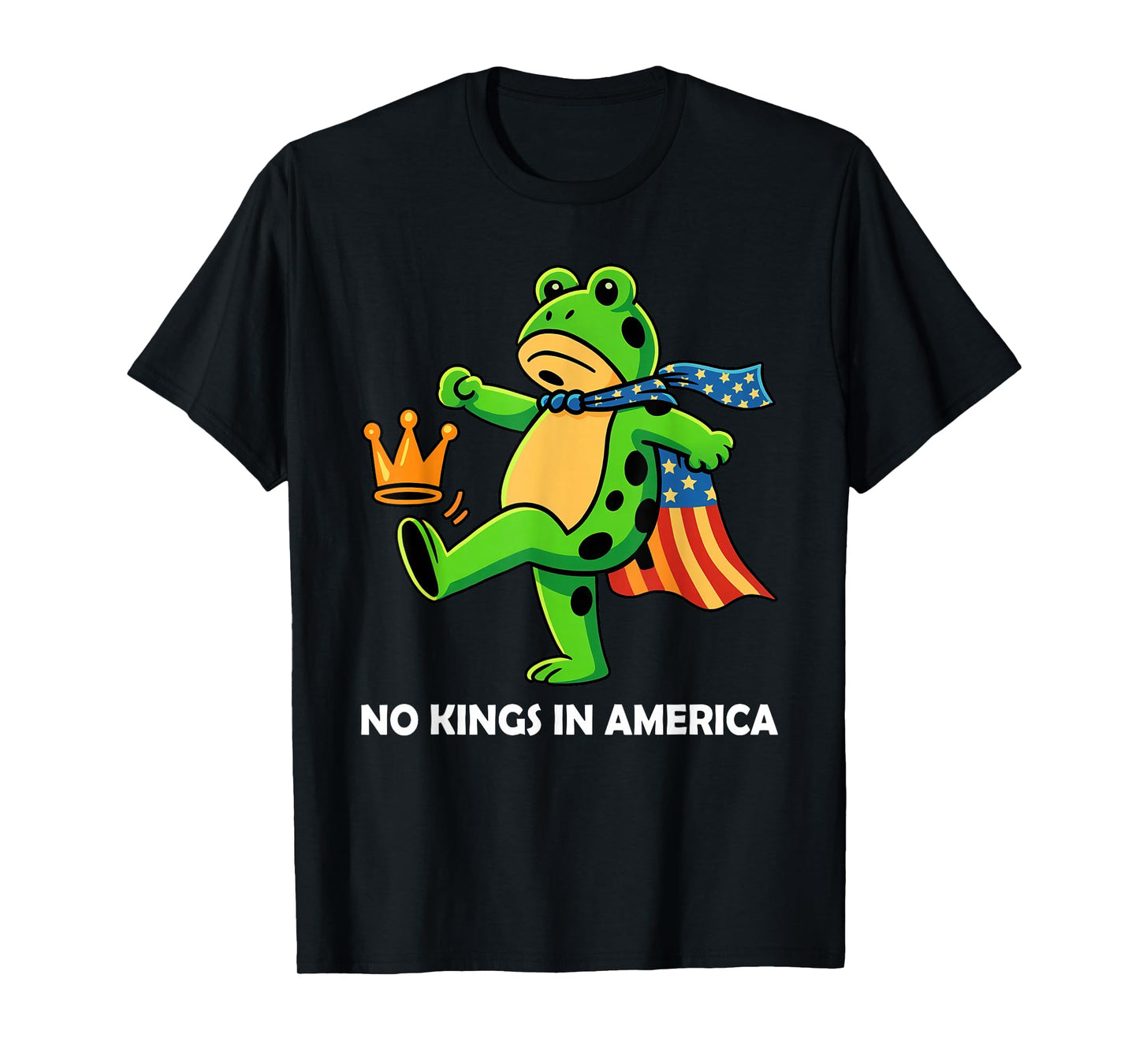 Frog No Kings in America We The People Political T-Shirt