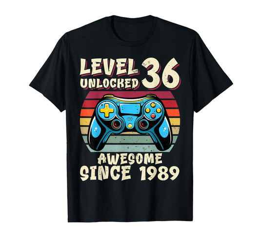 36th Birthday Decoration Men 36yrs 36 Years Old Birthday T-Shirt