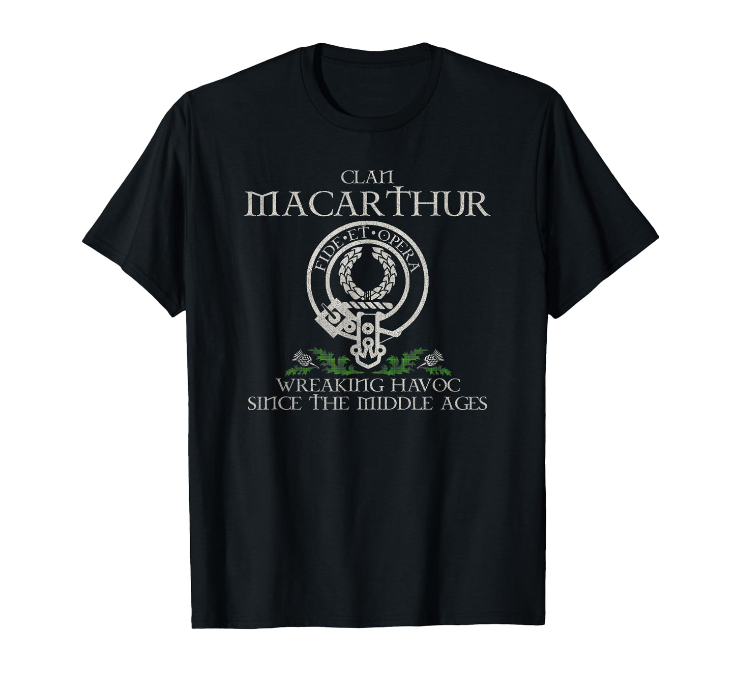 Clan MacArthur Crest, Surname, Scottish Heritage Vintage T-Shirt