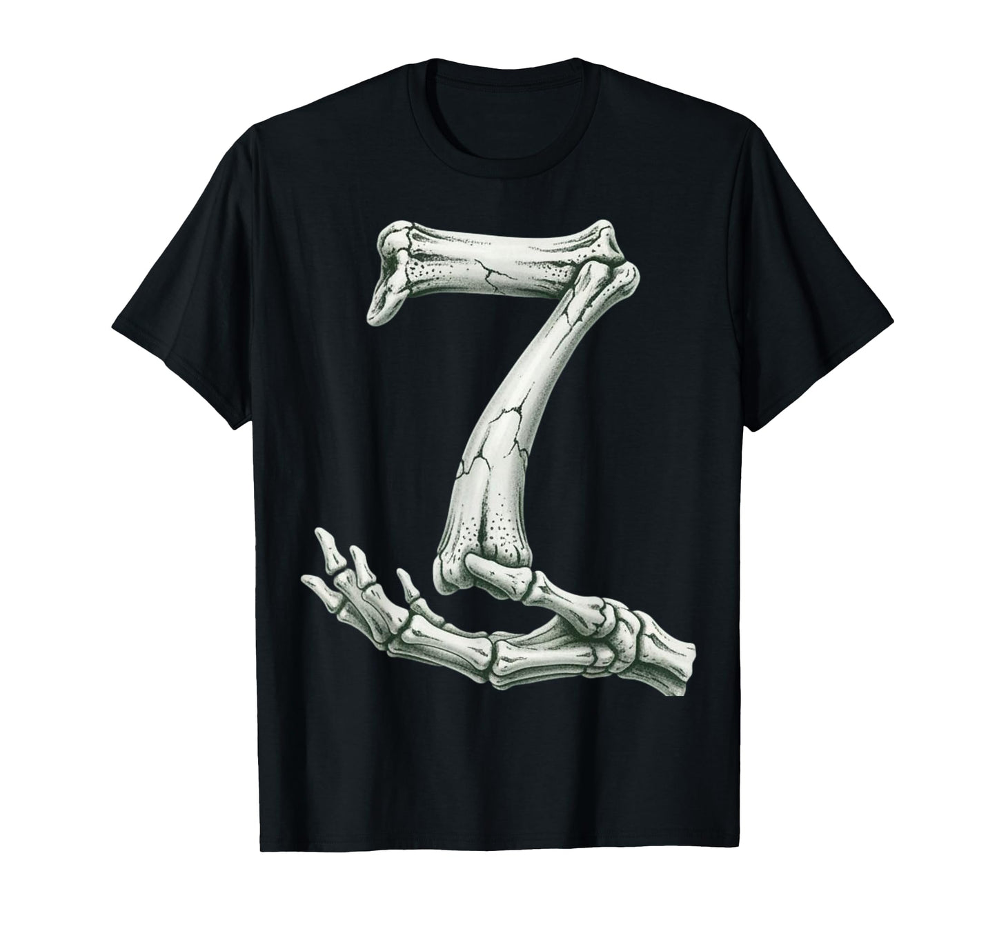 6 7 Halloween Skeleton Funny 67 Meme Gen Alpha Six Seven 7 T-Shirt