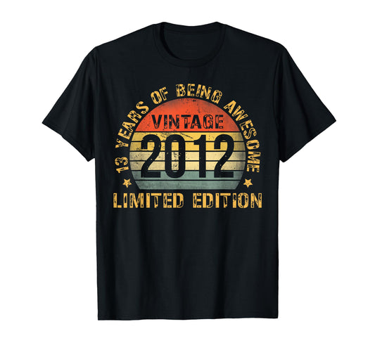 13 Year Old BDay Decorations Son Boy 13yr 2012 13th Birthday T-Shirt