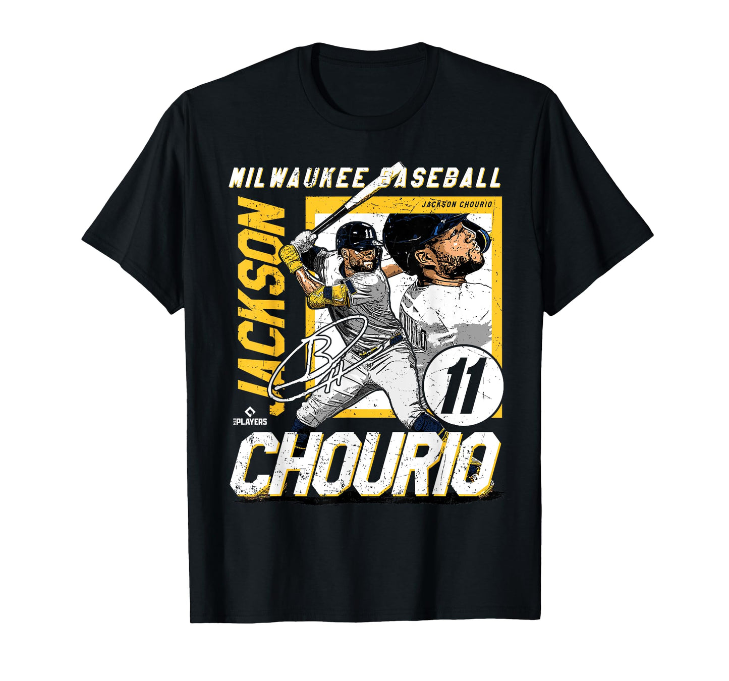 Jackson Chourio | Milwaukee MLB Baseball Player | MLBJCH203M T-Shirt
