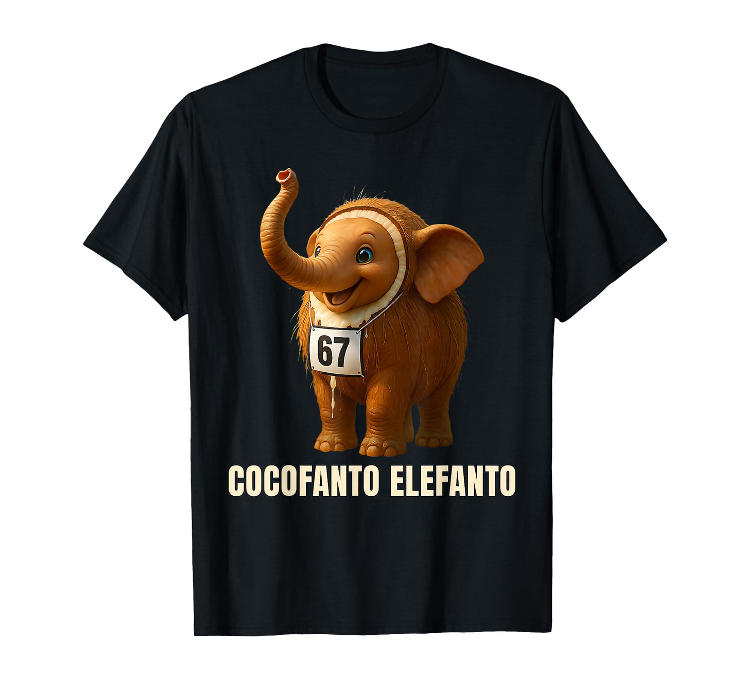 Funny Kids 67 Meme Cocofanto Elefanto Italian Brainrot T-Shirt