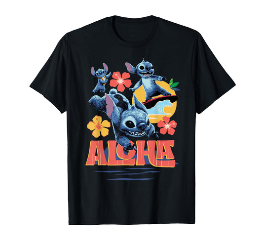 Disney Lilo & Stitch Live-Action Movie Tropical Aloha Stitch T-Shirt