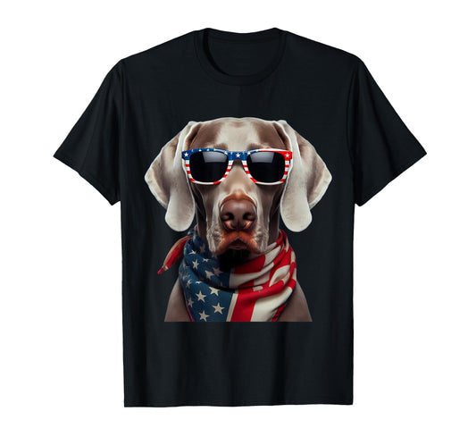 American Weimaraner Dog 4th Of July Incependence Day Owner T-Shirt
