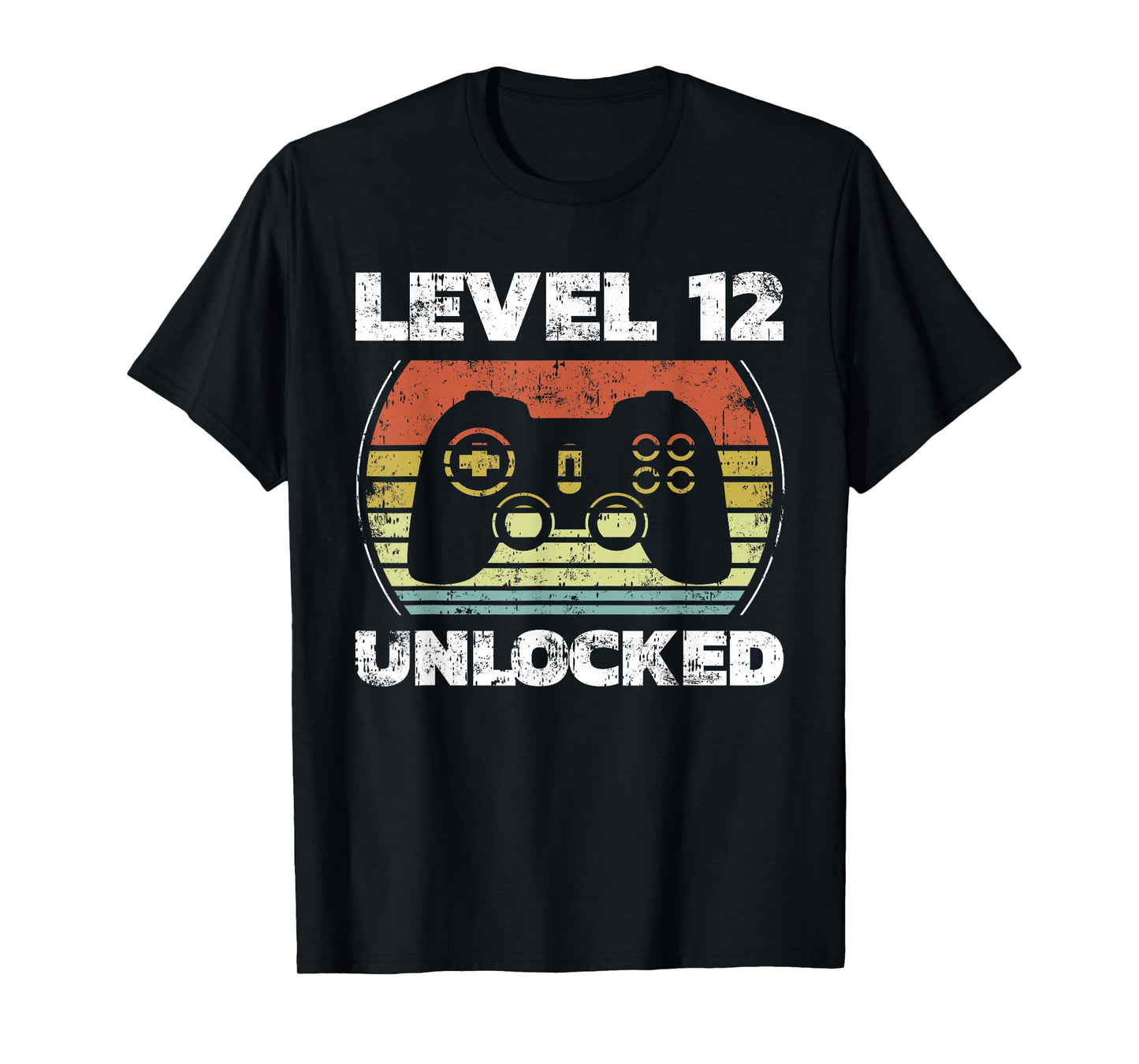 Level 12 Unlocked Funny Video Gamer 12th Birthday T-Shirt
