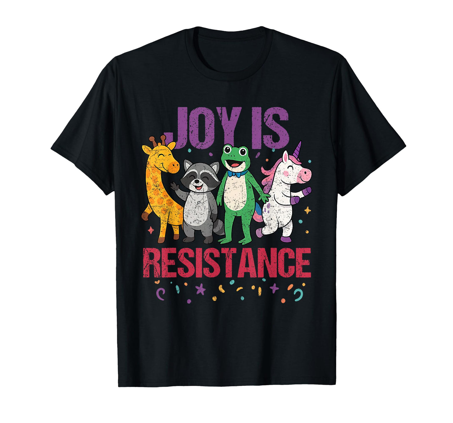 Joy is Resistance - Portland Frog Protest T-Shirt