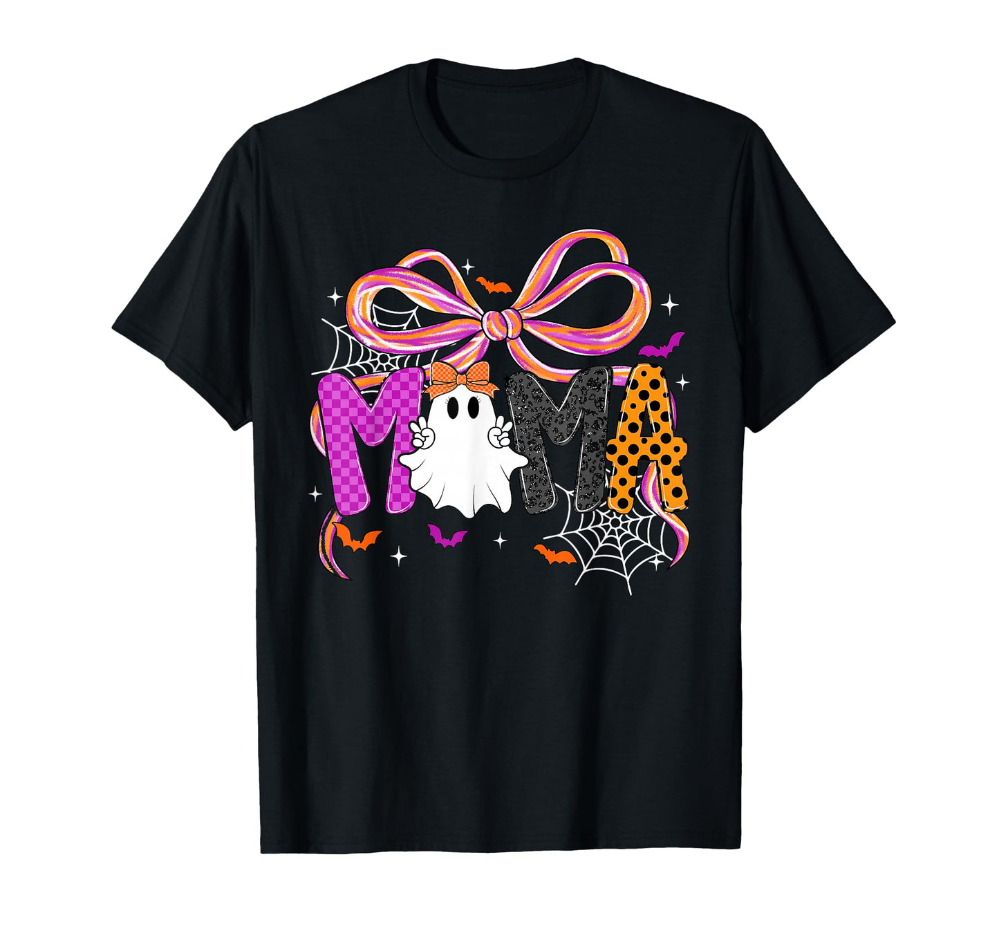 Spooky Mama Mini Matching Ghost Halloween Mom Mother's Day T-Shirt