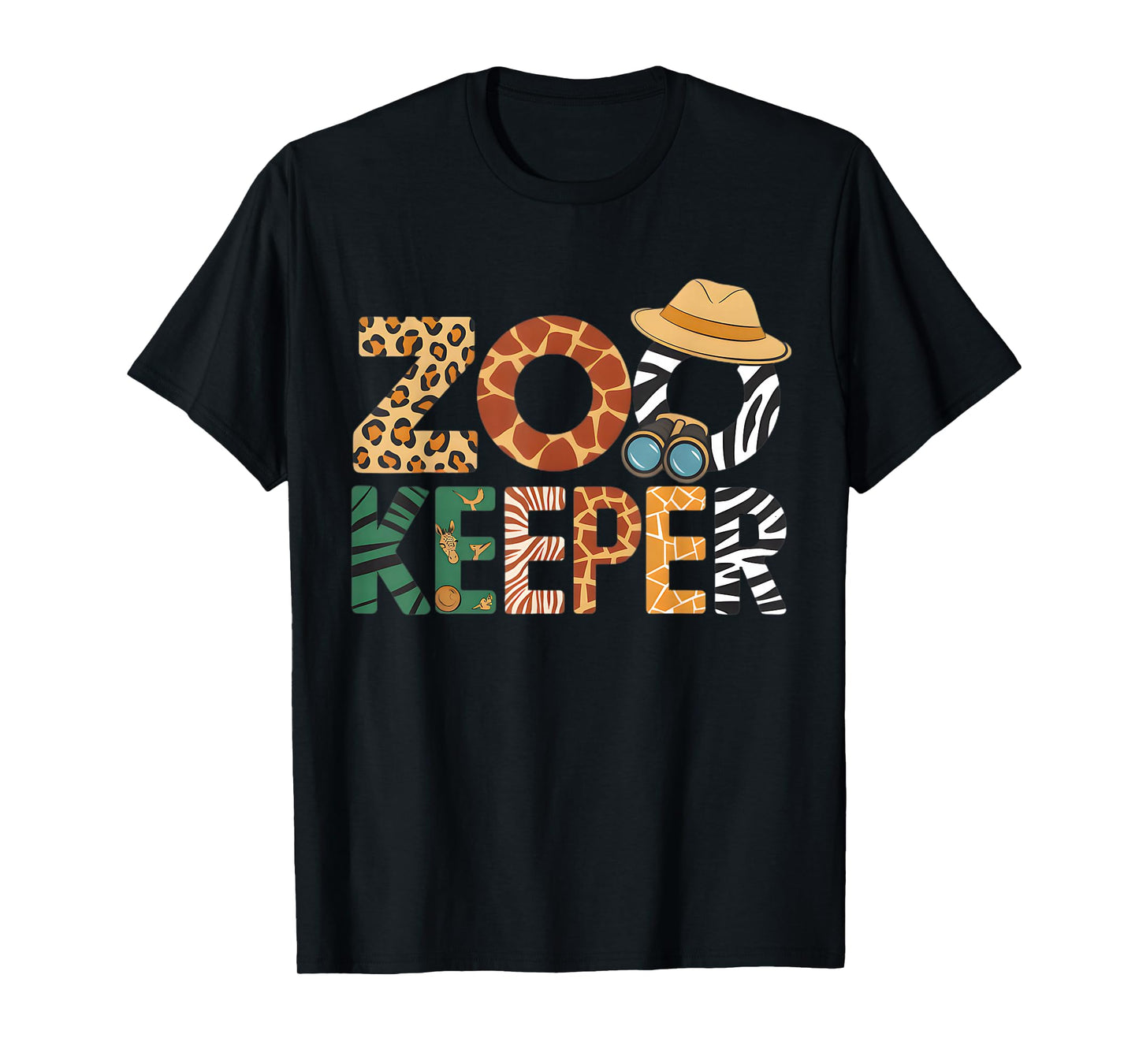 Zookeeper Costume Art Animals Safari Savanna Zoo Keeper T-Shirt