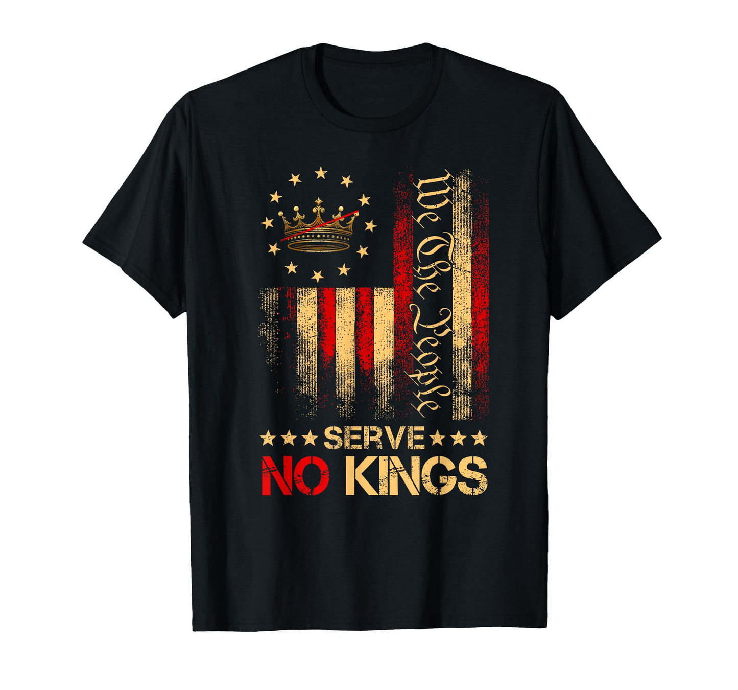 No King Patriotic Freedom America Flag Men Women Gifts T-Shirt