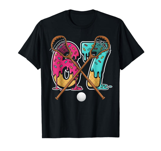 67 Ice Cream Drip Lacrosse Gen Alpha Slang Six Seven Meme T-Shirt