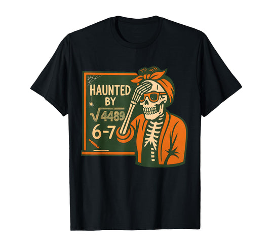 4489 Six Seven 6 7 Meme Skeleton Haunted by 6-7 Meme 4489 T-Shirt