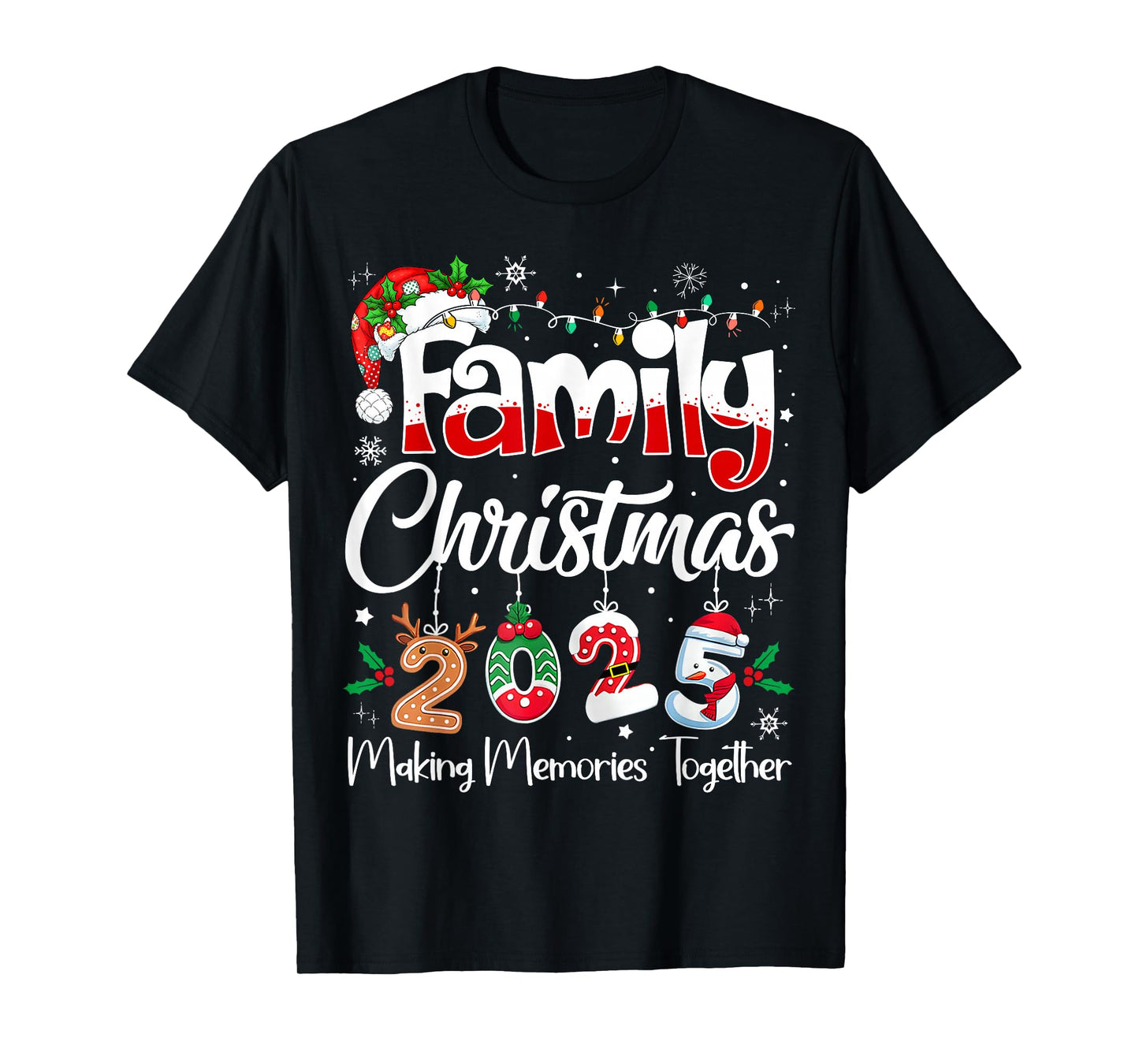 Family Christmas 2025 Matching Outfit Xmas Squad Santa T-Shirt