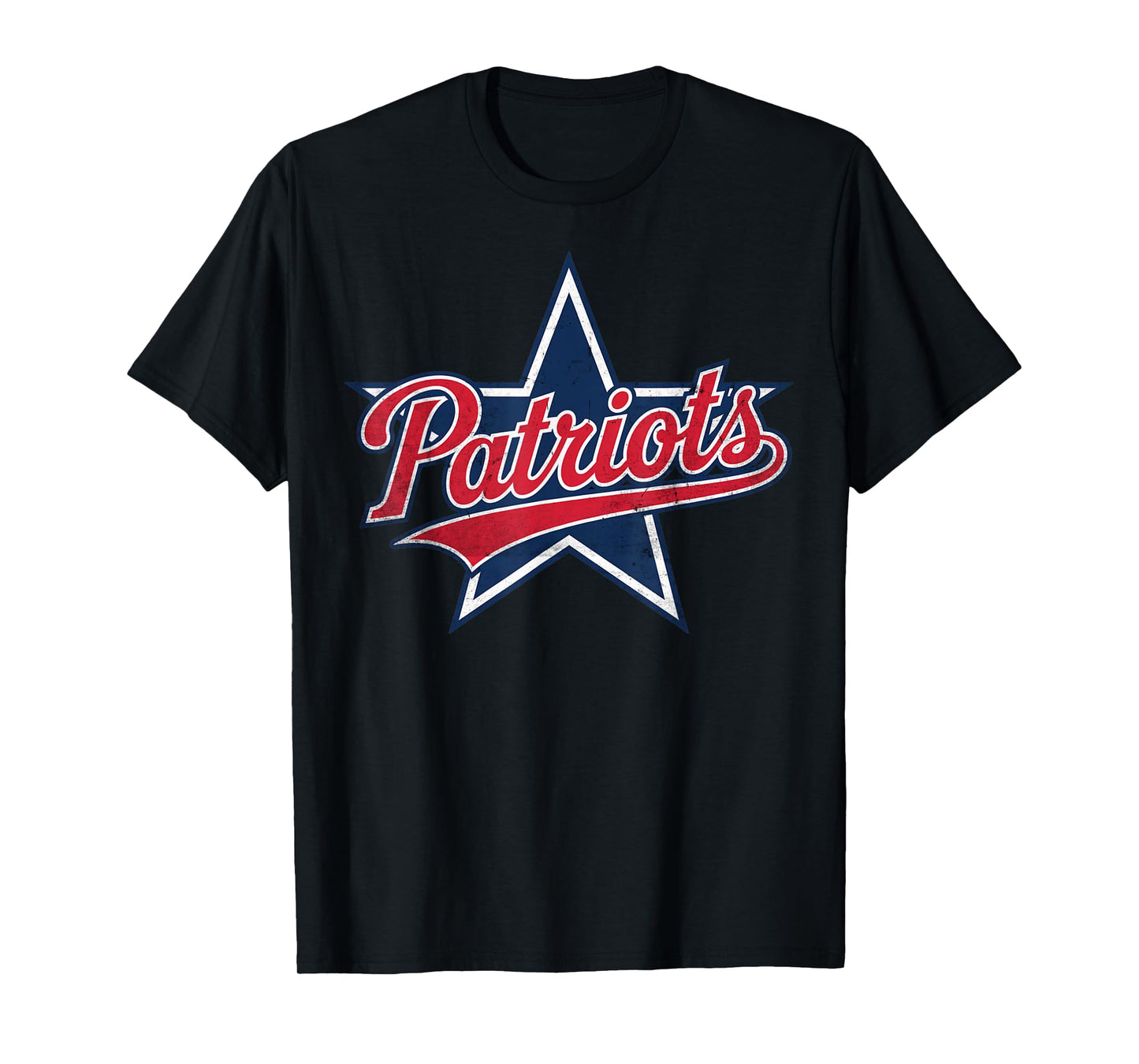 Patriots American Blue And Red Saying distress US flag color T-Shirt