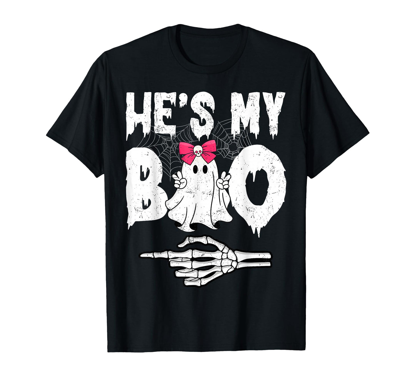 Hes My Boo Couple Matching Halloween Costumes T-Shirt