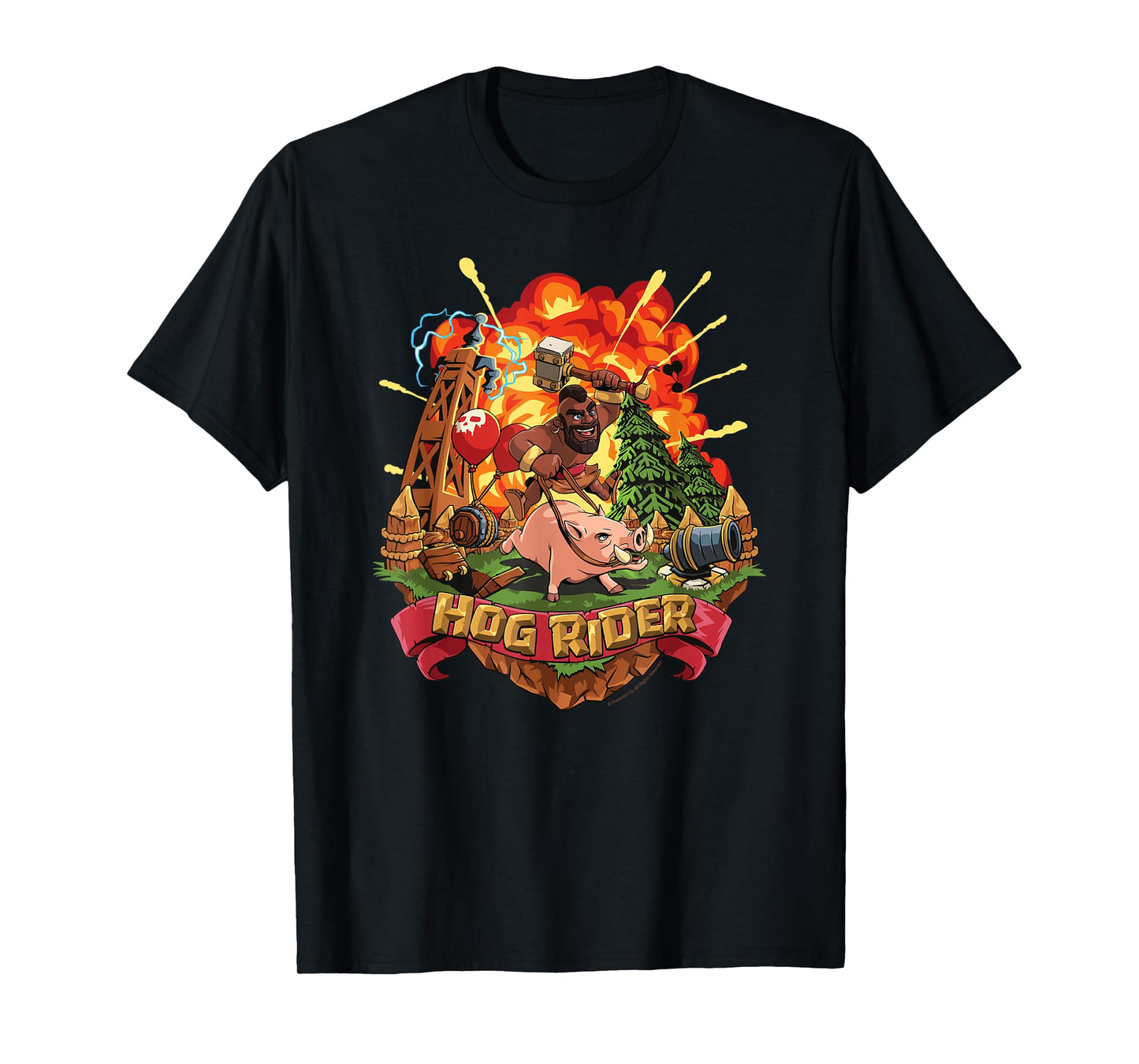 Clash of Clans Hog Rider Epic Explosion Logo T-Shirt